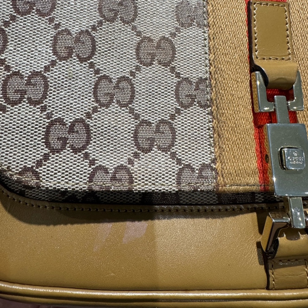 Gucci Jackie in Beige Canvas + Leather - Picture 2 of 14